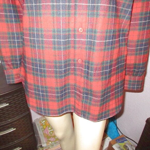 Vtg Pendleton Wool Shirt Mens Size M Tartan Button Up Western Cowboy USA Made - Picture 4 of 11